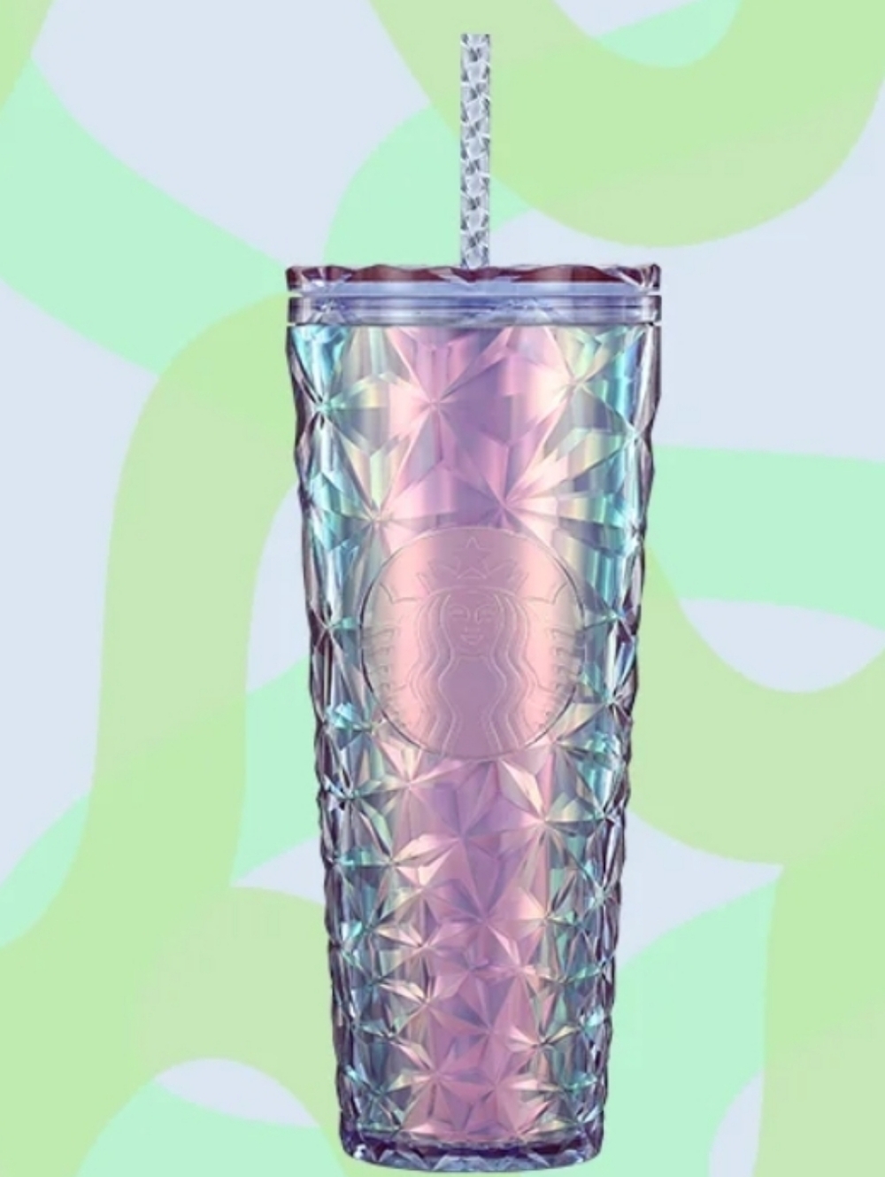 Starbucks 2023 Iridescent Prism 24oz Cold Tumbler